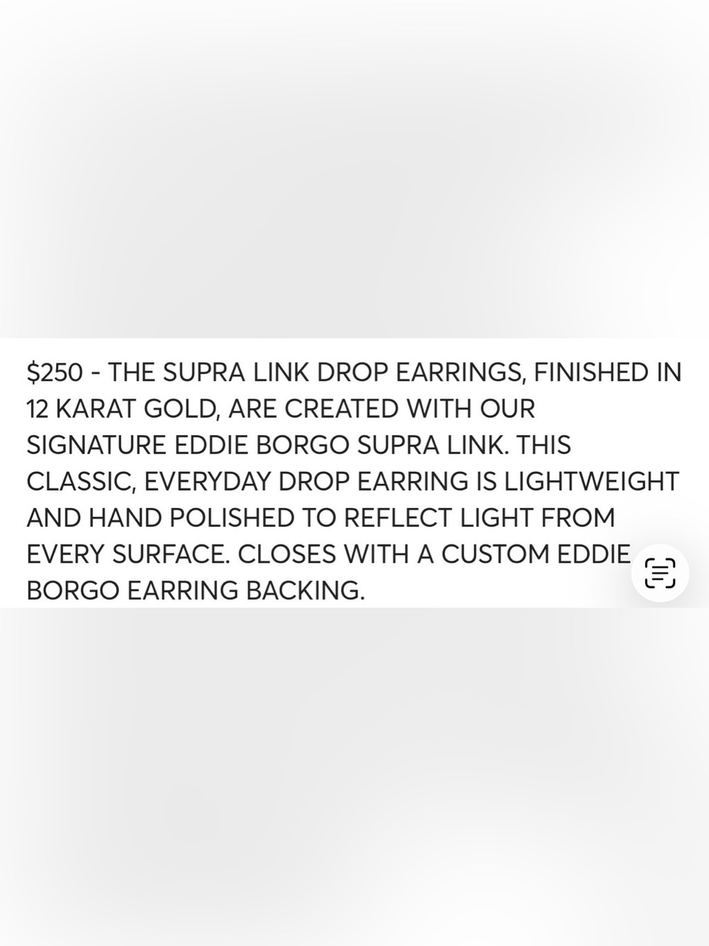 NWT Eddie Borgo 12k Gold Chain-Link Drop Earrings - Women's Fashion Jewelry - Picture 2 of 5